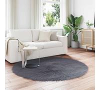 Vidaxl Tapis En Fausse Tafalla Anthracite Ø 160 Cm Polyester