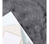 vidaXL Tapis en Fausse TAFALLA Anthracite 100 x 200 cm Polyester