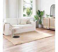 Vidaxl Tapis En Fausse Tafalla Beige 140 X 200 Cm Polyester
