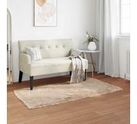 Vidaxl Tapis En Fausse Tafalla Beige 80 X 150 Cm Polyester