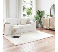 Vidaxl Tapis En Fausse Tafalla Blanc 120 X 170 Cm Polyester