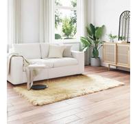 vidaXL Tapis Peau de Mouton Synthétique Crème 100 x 200 cm – Moderne et Minimaliste