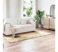 Vidaxl Tapis En Fausse Tafalla Crème 80 X 250 Cm Polyester
