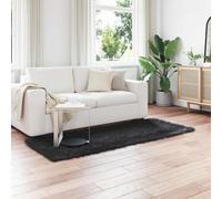 Vidaxl Tapis En Fausse Tafalla Noir 80 X 200 Cm Polyester