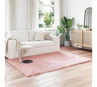Vidaxl Tapis En Fausse Tafalla Rose 140 X 200 Cm Polyester