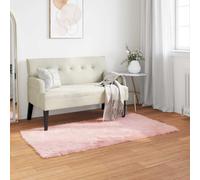Vidaxl Tapis En Fausse Tafalla Rose 60 X 110 Cm Polyester