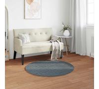 Vidaxl Tapis En Fourrure Synthétique De Lapin Olite Anthracite Ø 80 Cm