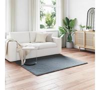 Vidaxl Tapis En Fourrure Synthétique De Lapin Olite Anthracite