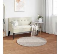 Vidaxl Tapis En Fourrure Synthétique De Lapin Olite Beige Ø 100 Cm