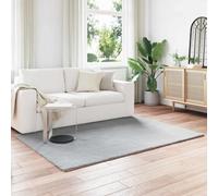 Vidaxl Tapis En Fourrure Synthétique De Lapin Olite Gris 160 X 230 Cm