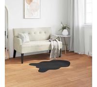Vidaxl Tapis En Fourrure Synthétique De Lapin Olite Noir 80 X 120 Cm
