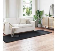 Vidaxl Tapis En Fourrure Synthétique De Lapin Olite Noir 80 X 250 Cm