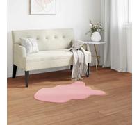 Vidaxl Tapis En Fourrure Synthétique De Lapin Olite Rose 50 X 80 Cm