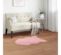 Vidaxl Tapis En Fourrure Synthétique De Lapin Olite Rose 80 X 120 Cm