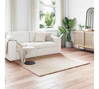 Vidaxl Tapis En Fourrure Synthétique De Lapin Olite Taupe 160 X 160 Cm