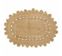 vidaXL Tapis en jute fait à la main pour couvrir le sol. C'est un tapis décoratif pour le salon qui offre un confort sous les pieds. Il a un design écologique pour l'intérieur et enrichit votre