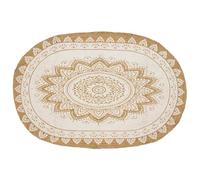 vidaXL Tapis en jute style bohème pour décorer le salon, grand, écologique, parfait pour recouvrir le sol intérieur. Tissu naturel tressé et texturé.