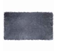 vidaXL Tapis en Peau de Mouton Synthétique Anthracite 100 x 200 cm, Salon, élégance moderne et minimaliste avec des tons neutres et un mobilier fonctionnel pour des espaces contemporains et de détente