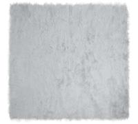 vidaXL Tapis en Peau de Mouton Synthétique Gris 160 x 160 cm Polyester, Salon, élégance moderne et minimaliste avec des tons neutres et un mobilier fonctionnel pour des espaces contemporains et de dét