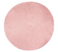 Vidaxl Tapis En Peau De Mouton Synthétique Rose 100 X 100 Cm Polyester