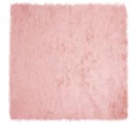 vidaXL Tapis en Peau de Mouton Synthétique Rose 240 x 240 cm Polyester, Salon, élégance moderne et minimaliste avec des tons neutres et un mobilier fonctionnel pour des espaces contemporains et de dét