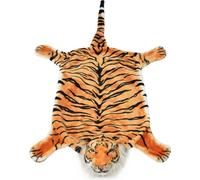 vidaXL Tapis en peau de tigre peluche 144 cm brun