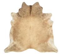 vidaXL Tapis en peau de vache véritable pour salon et chambre – Beige 180x220 cm
