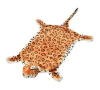 vidaXL Tapis en peluche en forme de léopard 139 cm Marron