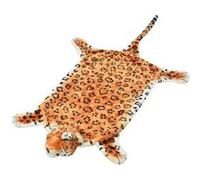 vidaXL Tapis en peluche en forme de léopard 139 cm Marron Brun G