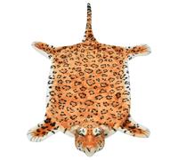 Tapis en Peluche en Forme de Tigre Décoration de Maison 144 cm Blanc vidaXL