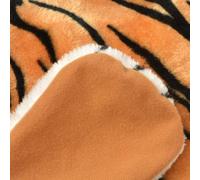 Vidaxl Tapis En Peluche En Forme De Tigre 144 Cm Marron