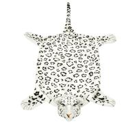 vidaXL Tapis en peluche léopard 139 cm Blanc