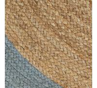 Vidaxl Tapis Fait À La Main Jute Avec Bord Vert Olive 210 Cm