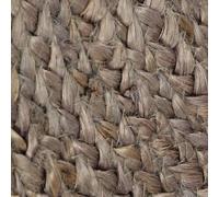 Vidaxl Tapis Fait À La Main Jute Rond 180 Cm Gris