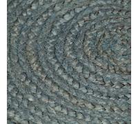 vidaXL Tapis fait à la main Jute Rond 180 cm Vert olive 343599