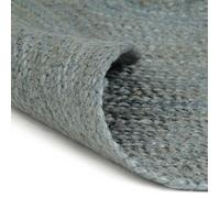 vidaXL Tapis fait à la main Jute Rond 180 cm Vert olive 343599