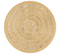 Tapis Fait à la Main Jute Tressée 150 cm Moquette Carpette Salon Maison vidaXL