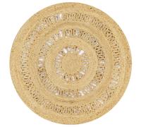 Vidaxl Tapis Fait À La Main Jute Tressée 90 Cm