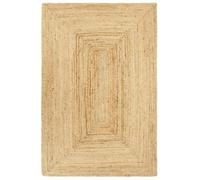 vidaXL Tapis Fait à la Main Tapis de Sol Carpette de Salle de Séjour Tapis de Zone Moquette de Salon Entrée Intérieur Jute 200x300 cm