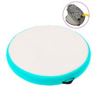 Vidaxl Tapis Gonflable De Gymnastique Avec Pompe 100x100x10cm Pvc Vert