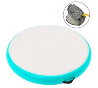 Vidaxl Tapis Gonflable De Gymnastique Avec Pompe 100x100x15cm Pvc Vert