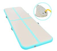 vidaXL Tapis gonflable de gymnastique avec pompe 300x100x10cm PVC Vert