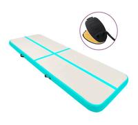 Vidaxl Tapis Gonflable De Gymnastique Avec Pompe 400x100x15cm Pvc Vert