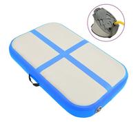 Vidaxl Tapis Gonflable De Gymnastique Avec Pompe 60x100x10 Cm Pvc Bleu