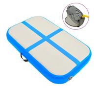 Vidaxl Tapis Gonflable De Gymnastique Avec Pompe 60x100x10 Cm Pvc Bleu