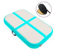 vidaXL Tapis gonflable de gymnastique avec pompe 60x100x10 cm PVC Vert