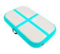 vidaXL Tapis Gonflable de Gymnastique avec Pompe Tapis d'exercice Tapis de Yoga Kickboxing Parc Lutte Ecole Club Sportif 60x100x10 cm PVC Vert