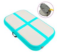 vidaXL Tapis gonflable de gymnastique avec pompe 60x100x10 cm PVC Vert