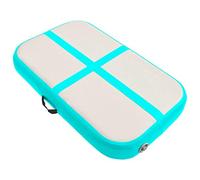 vidaXL Tapis Gonflable de Gymnastique avec Pompe Tapis d'Exercice Tapis de Yoga Kickboxing Parc Lutte Ecole Club Sportif 60x100x20 cm PVC Vert