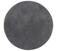 vidaXL Tapis à poils courts doux et lavable – Moderne Anthracite Ø 80 cm
